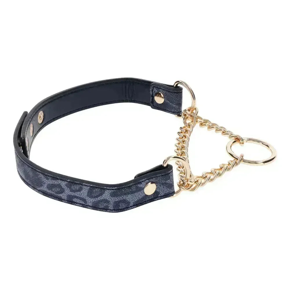 Sex & Mischief Cougar Day Collar - Navy /Gold Collar - Take A Peek