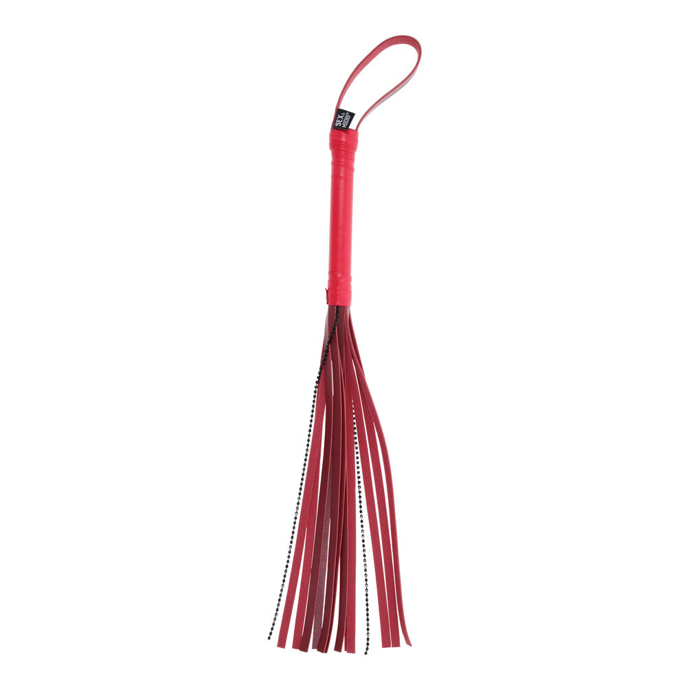 Sex & Mischief Exs & Ohs Crystal Flogger - Flogger Whip - Take A Peek