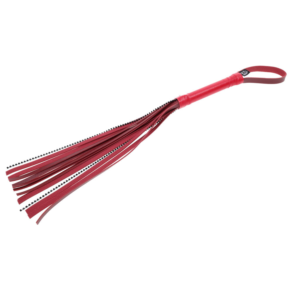 Sex & Mischief Exs & Ohs Crystal Flogger - Flogger Whip - Take A Peek