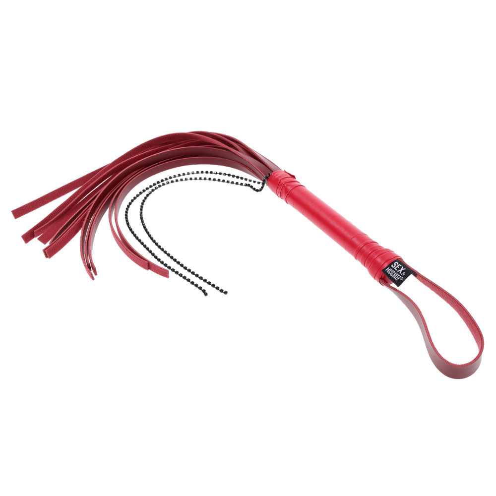 Sex & Mischief Exs & Ohs Crystal Flogger - Flogger Whip - Take A Peek