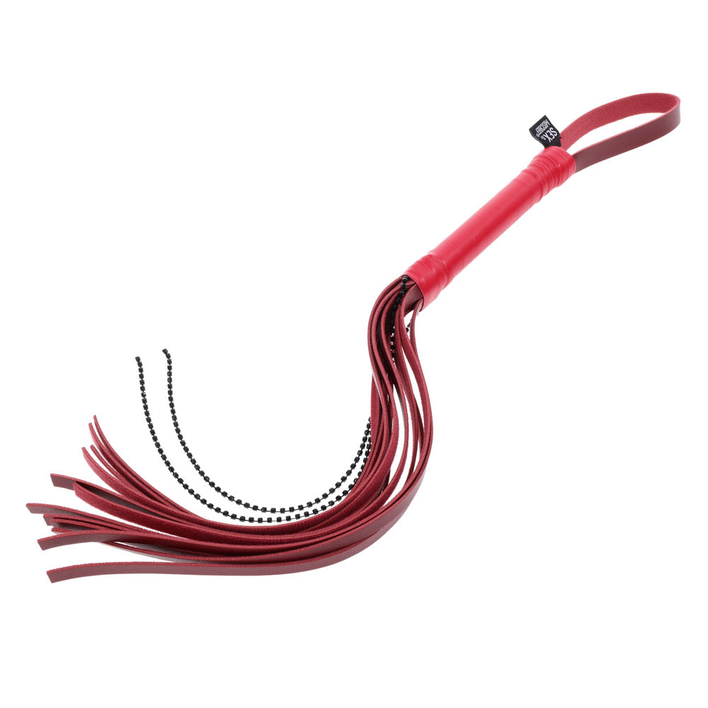 Sex & Mischief Exs & Ohs Crystal Flogger - Flogger Whip - Take A Peek