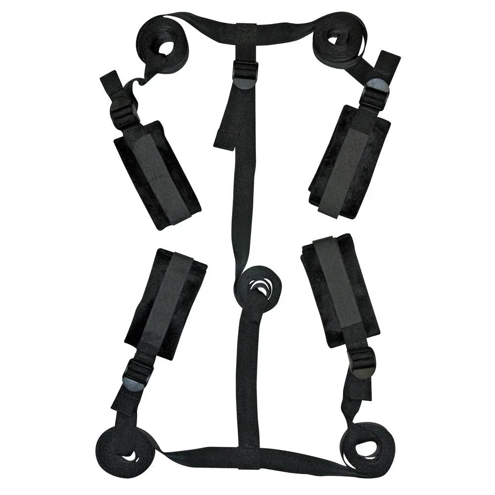 Sex & Mischief Bed Bondage Restraint Kit - Take A Peek