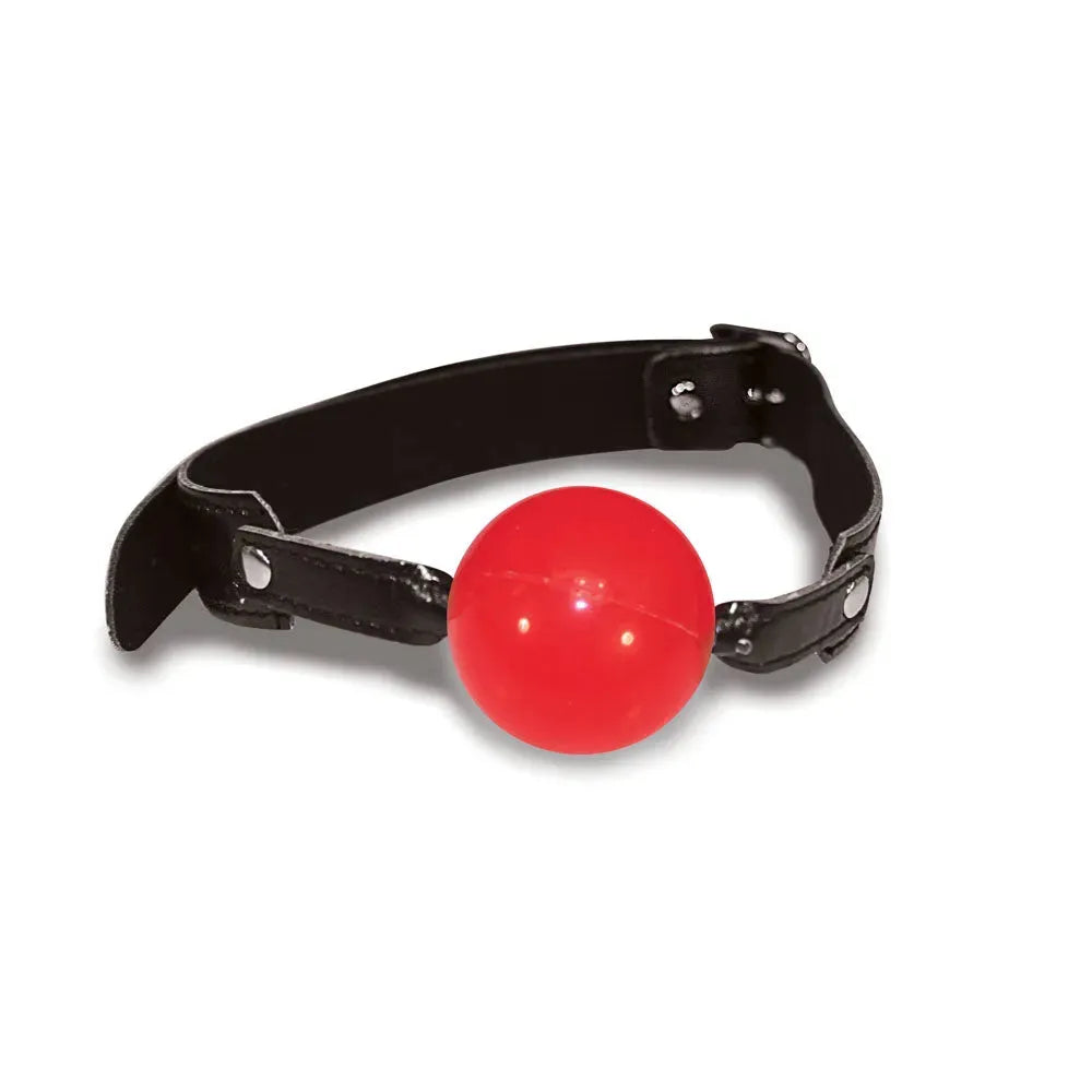 Sex & Mischief Solid Red Ball Gag - Take A Peek