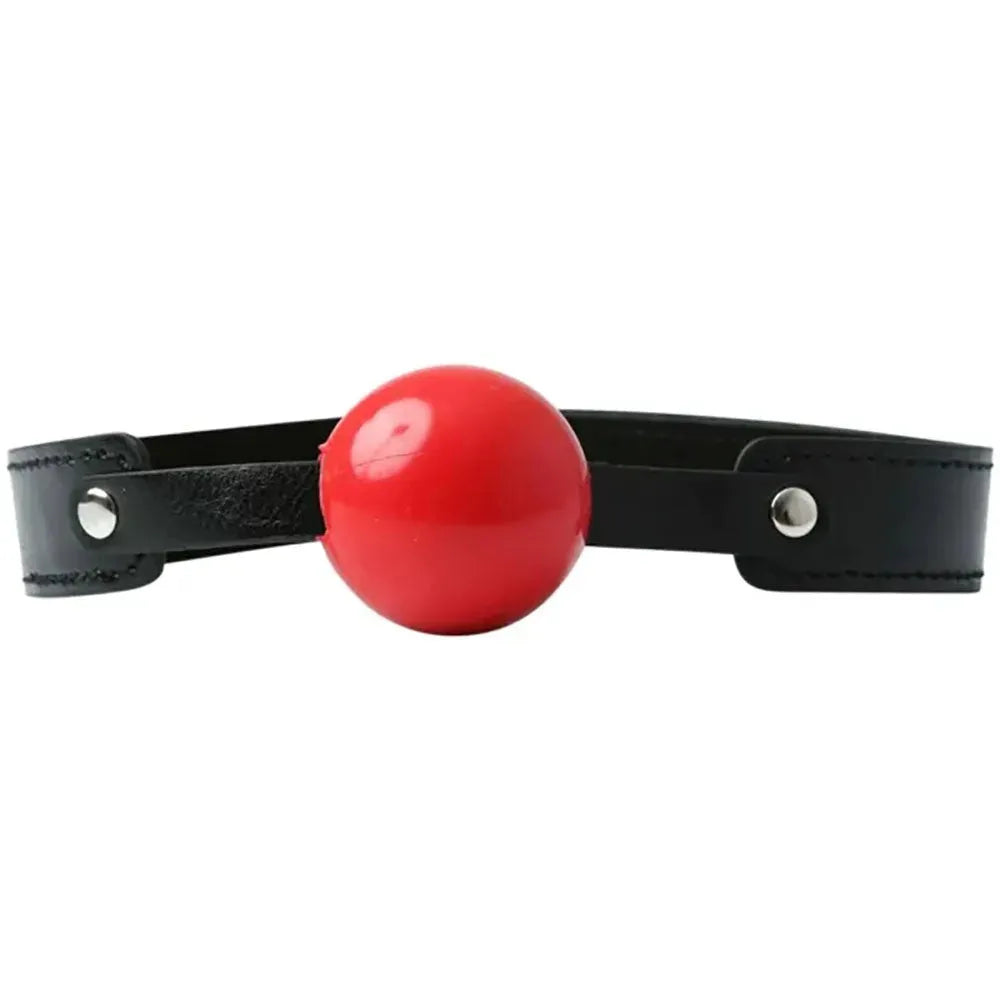 Sex & Mischief Solid Red Ball Gag - Take A Peek