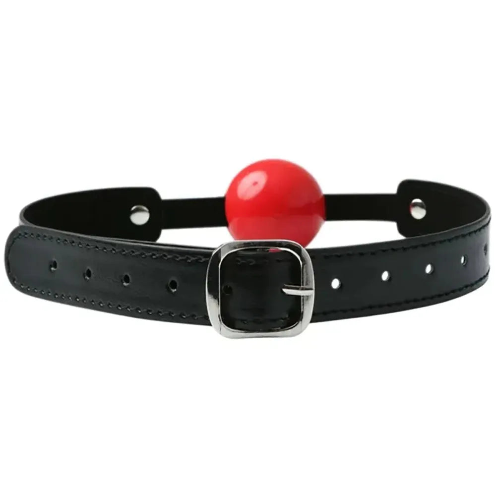 Sex & Mischief Solid Red Ball Gag - Take A Peek