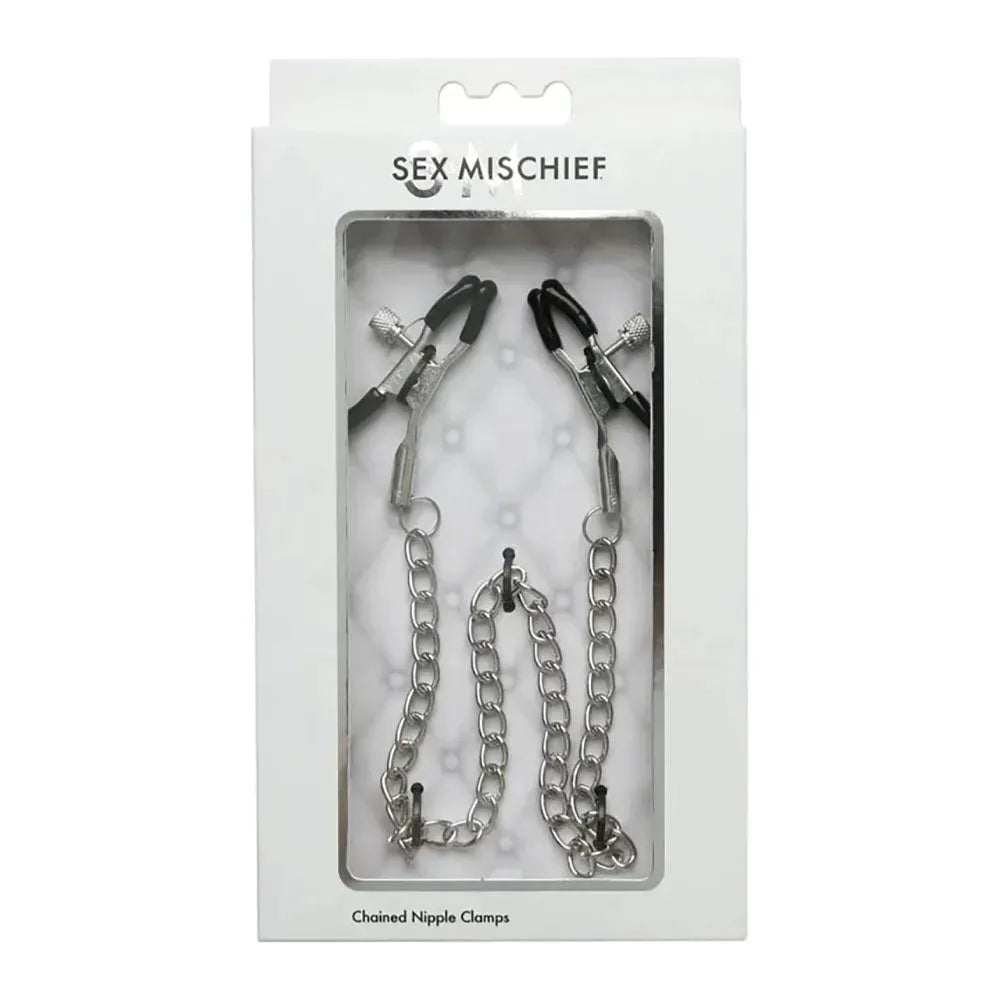 Sex & Mischief Chained Nipple Clamps - Take A Peek