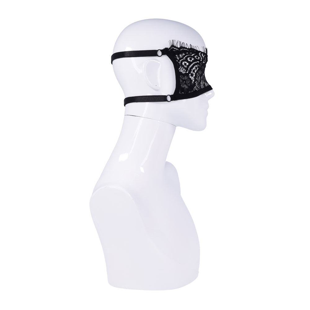 S&M Veiled Vision Lace Blindfold - Lace Blindfold - Take A Peek
