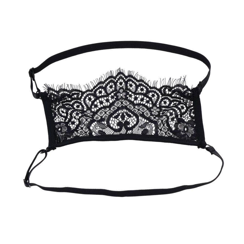 S&M Veiled Vision Lace Blindfold - Lace Blindfold - Take A Peek