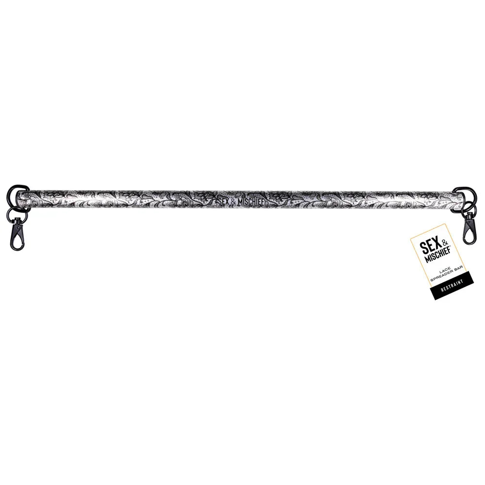 Sex & Mischief Lace Spreader Bar - Restraint Bar - Take A Peek
