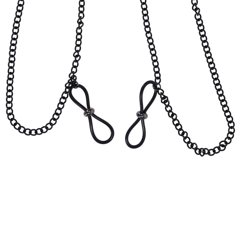 Sex & Mischief Lace Collar with Nipple Ties - Neck and Nipple Restraints - Take A Peek