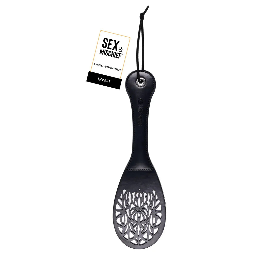 Sex & Mischief Lace Spanker - Spanking Paddle - Take A Peek