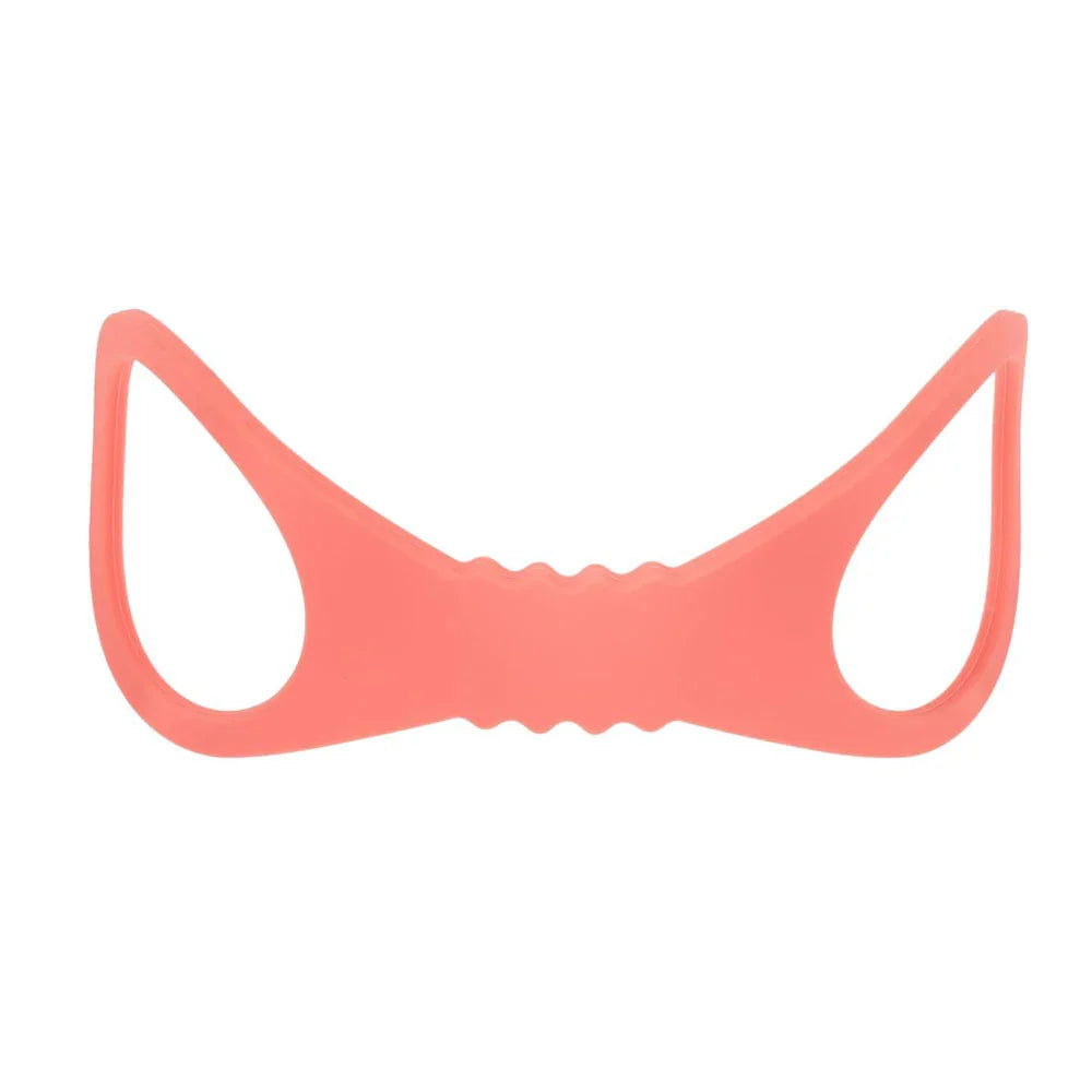 Sex & Mischief Peaches n CreaMe Large Silicone Cuffs - Peach Large Silicone Restraints - Take A Peek