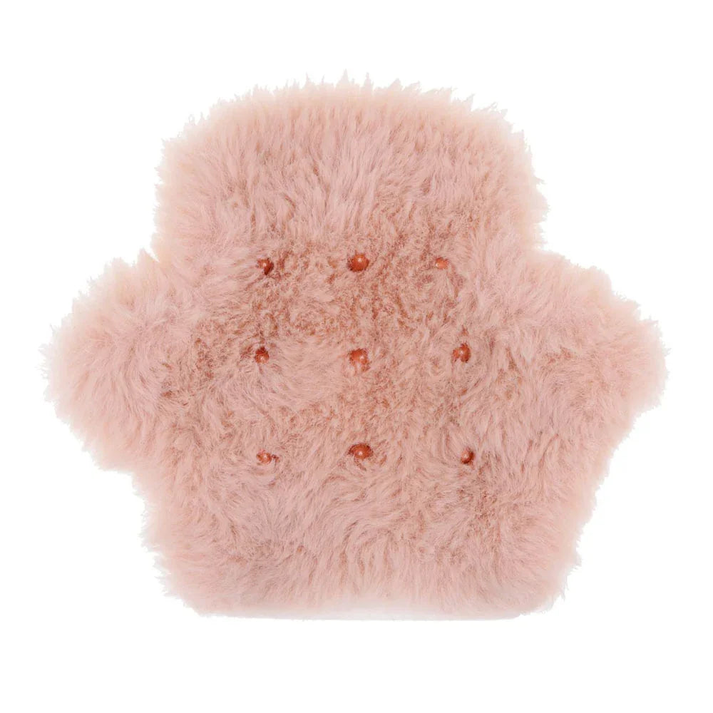 Sex & Mischief Peaches n CreaMe Spiked Sensory Glove - Peach Furry Glove with Metal Spikes - Take A Peek