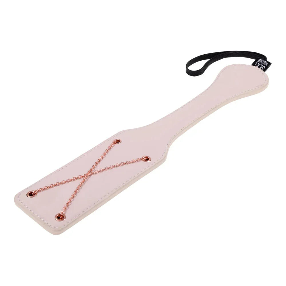 Sex & Mischief Peaches n CreaMe Chain Impressions Paddle - Peach Spanking Paddle - Take A Peek