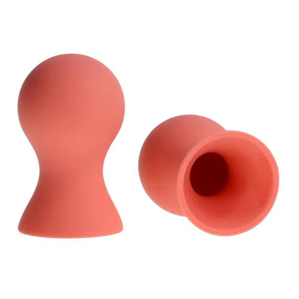 Sex & Mischief Peaches n CreaMe Silicone Nipple Suckers - Peach Nipple Suckers - Set of 2 - Take A Peek