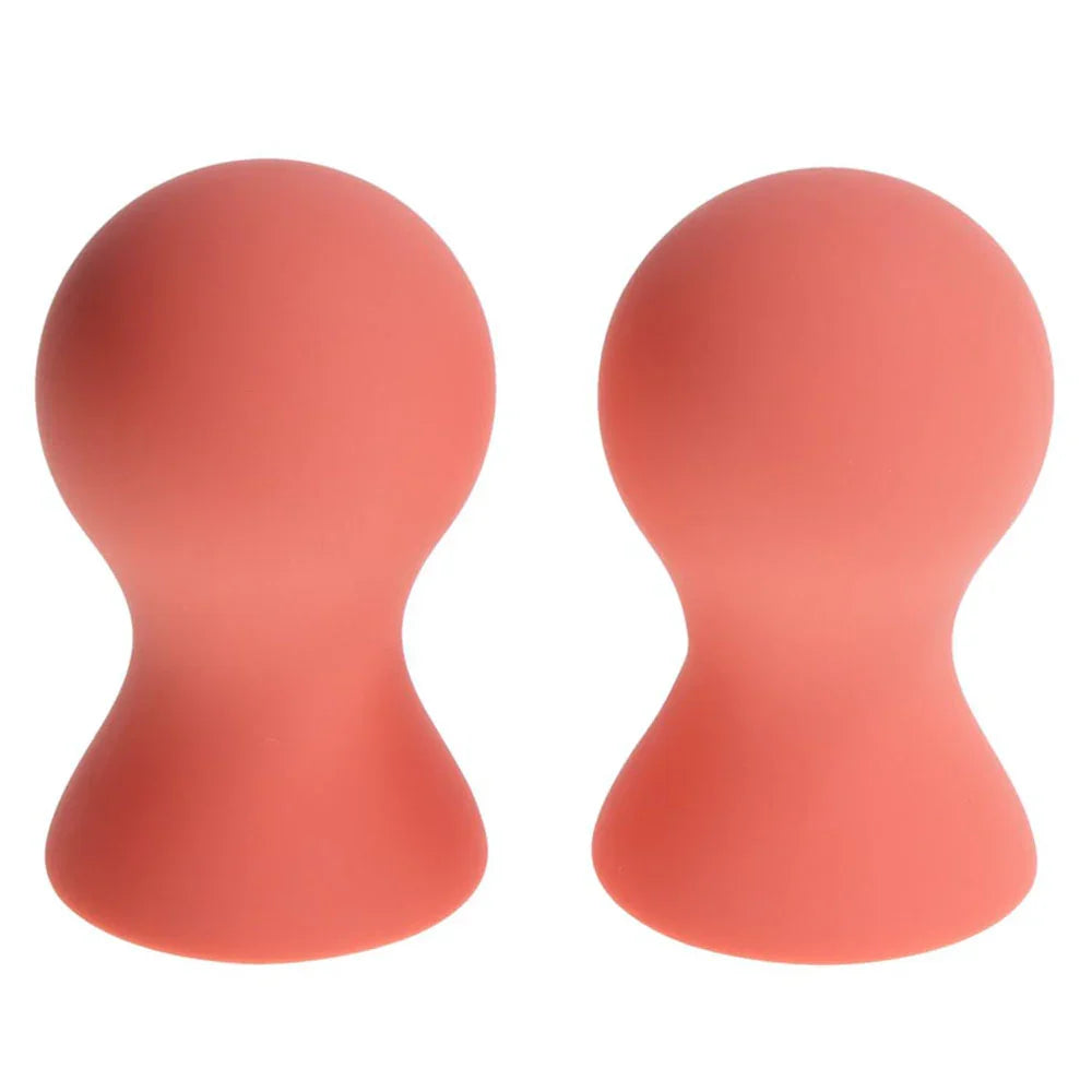 Sex & Mischief Peaches n CreaMe Silicone Nipple Suckers - Peach Nipple Suckers - Set of 2 - Take A Peek