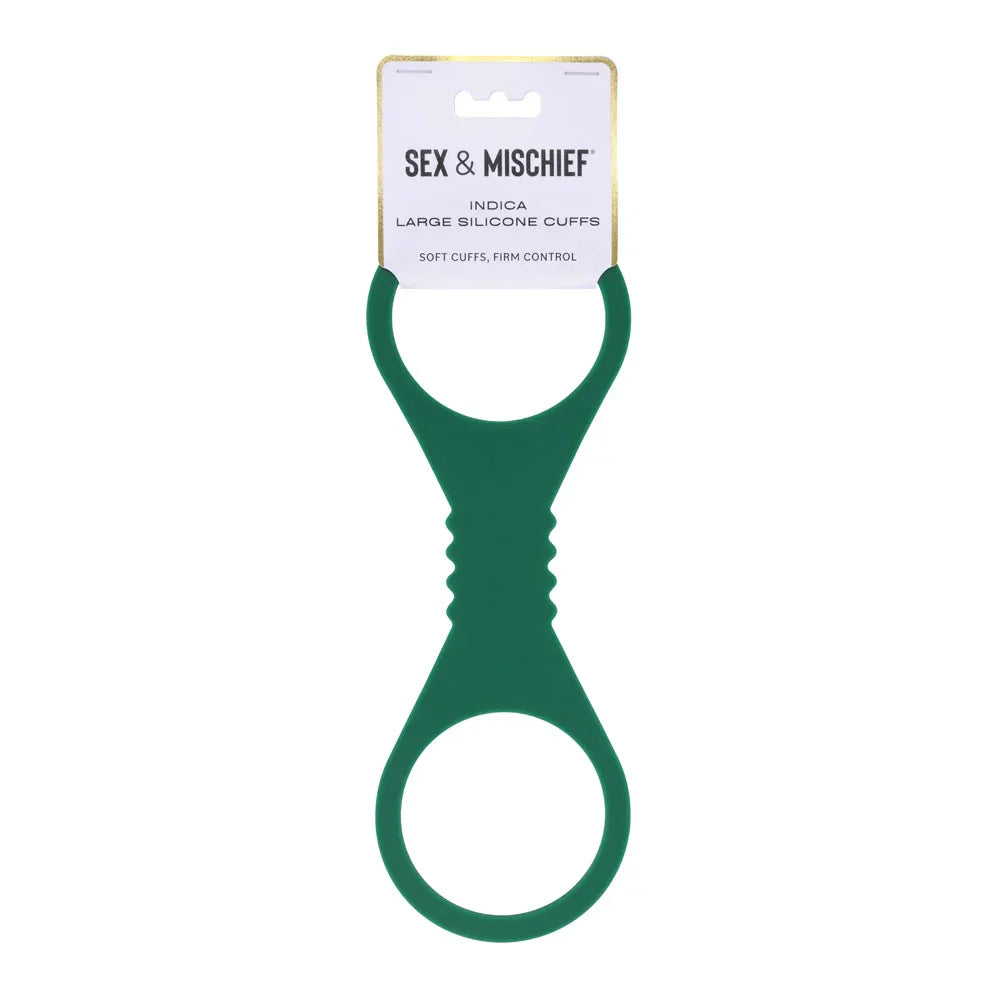 Sex & Mischief Indica Large Silicone Cuffs - Large Restraints - Take A Peek