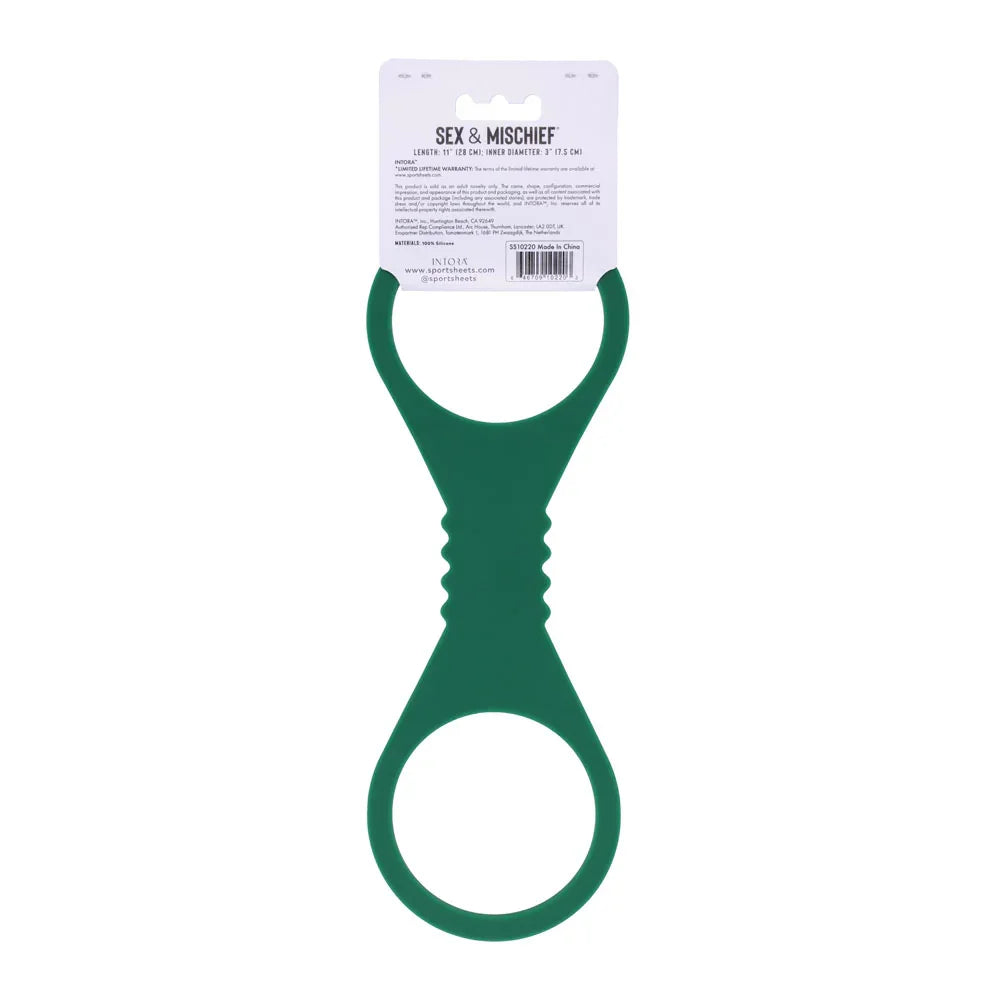 Sex & Mischief Indica Large Silicone Cuffs - Large Restraints - Take A Peek
