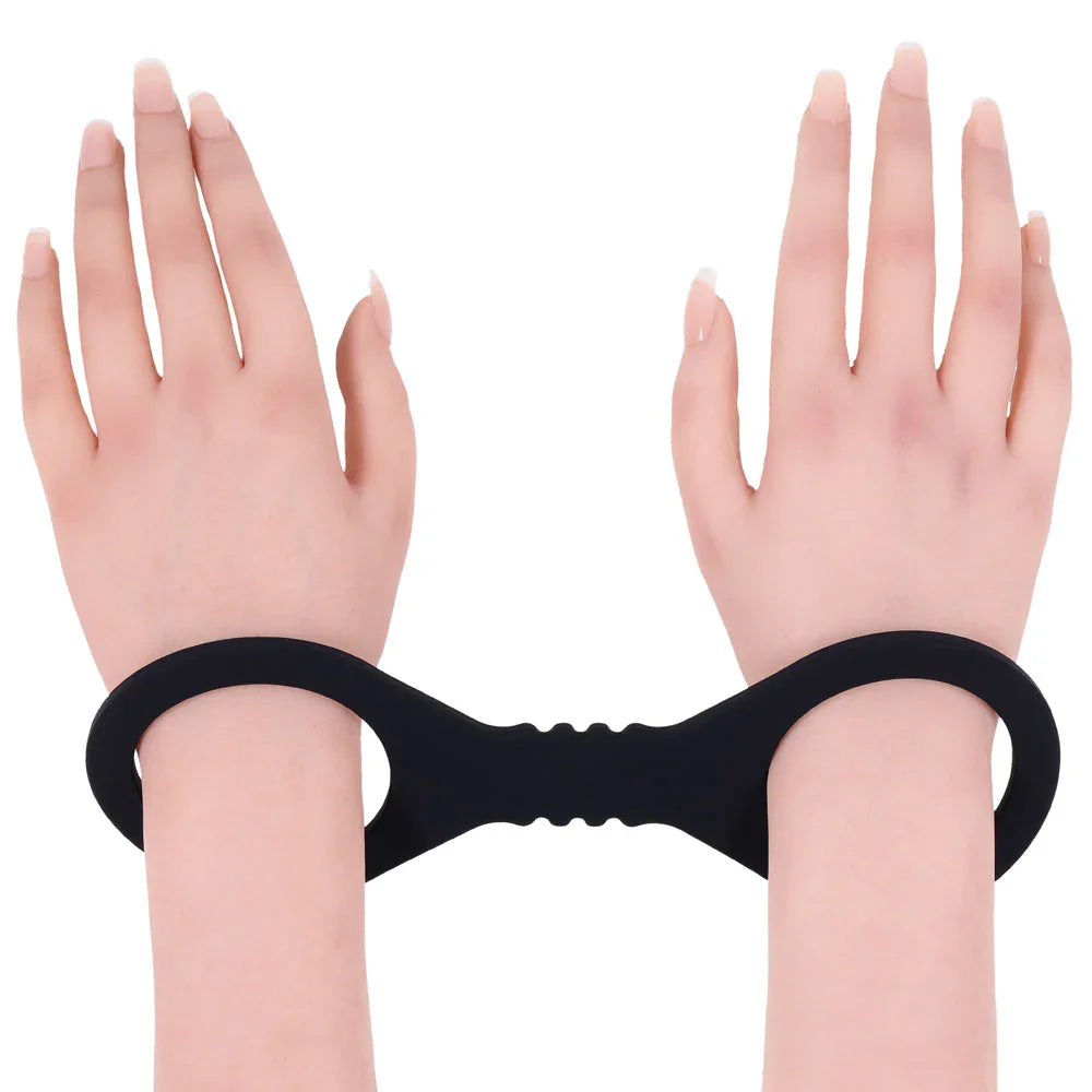 Sex & Mischief Shadow Small Silicone Cuffs - Small Restraints - Take A Peek