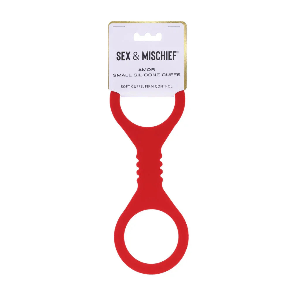 Sex & Mischief Amor Small Silicone Cuffs - Small Restraints - Take A Peek