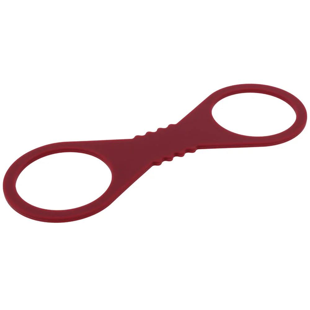 Sex & Mischief Enchanted Large Silicone Cuffs - Burgundy Large Restraints - Take A Peek