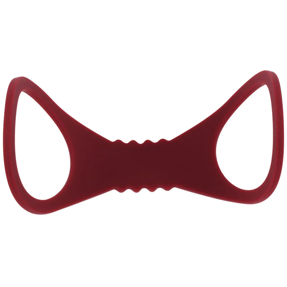 Sex & Mischief Enchanted Large Silicone Cuffs - Burgundy Large Restraints - Take A Peek