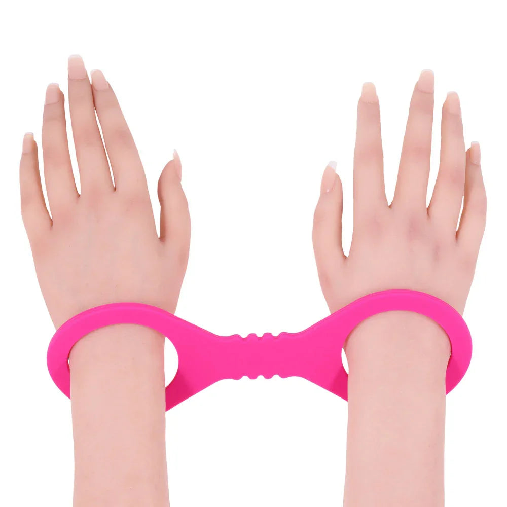 Sex & Mischief Small Hot Silicone Cuffs - Hot Small Restraints - Take A Peek
