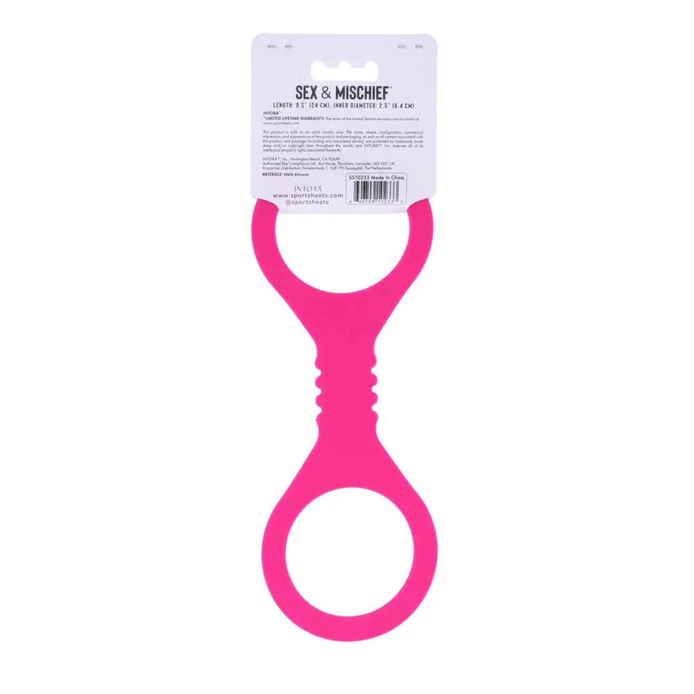 Sex & Mischief Small Hot Silicone Cuffs - Hot Small Restraints - Take A Peek
