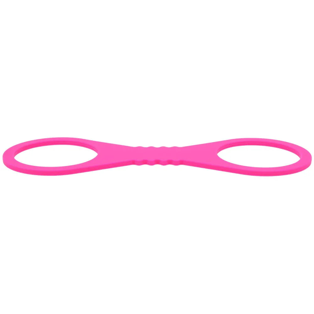Sex & Mischief Large Hot Silicone Cuffs - Hot Large Restraints - Take A Peek
