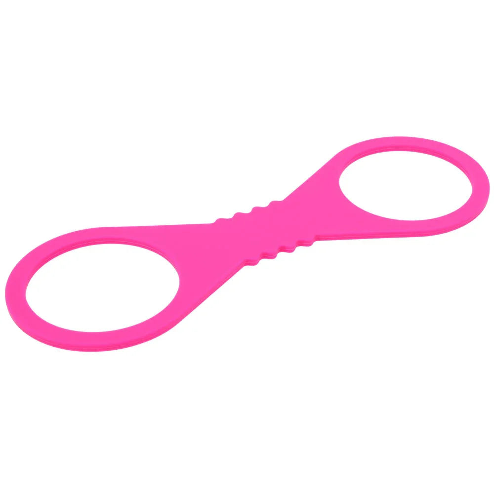 Sex & Mischief Large Hot Silicone Cuffs - Hot Large Restraints - Take A Peek