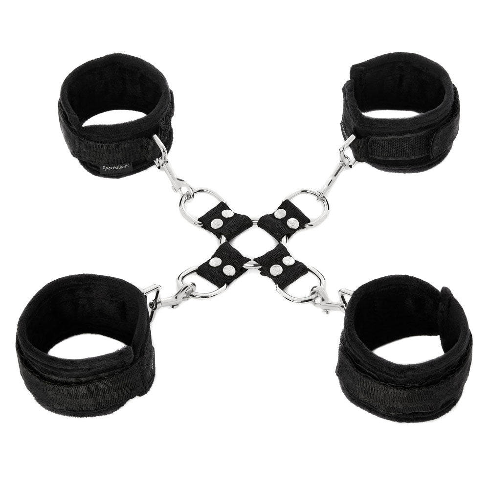 SPORTSHEETS 5 Piece Hot Tie & Cuff Set - Restraints - Take A Peek