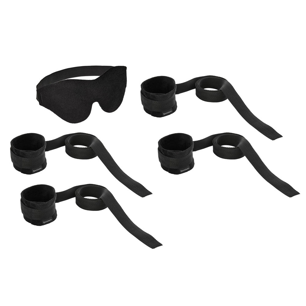 SPORTSHEETS Beginners Bondage Fantasy Kit - Restraint Kit - Take A Peek