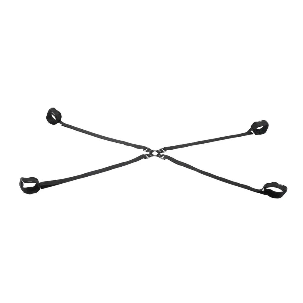 SPORTSHEETS Velvet Noir Adjustable Hog Tie & Cuff Set - Restraints - Take A Peek