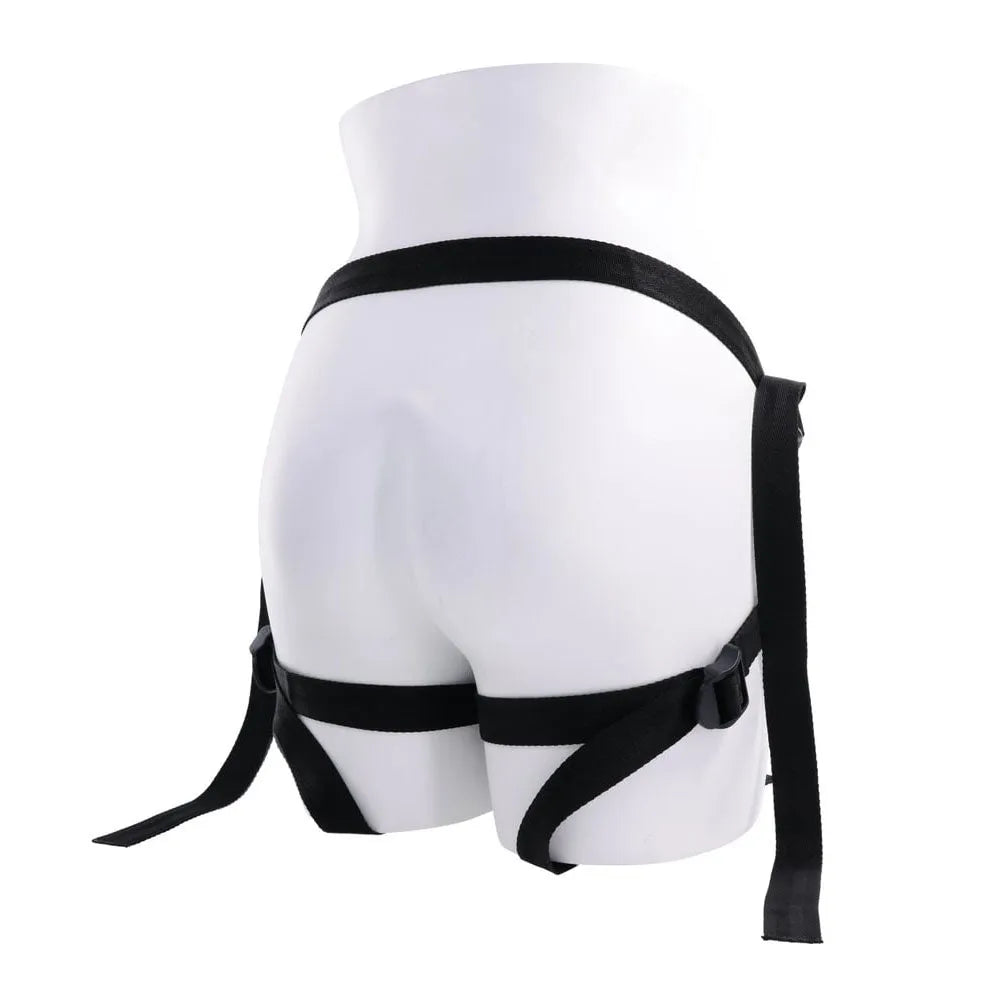 SPORTSHEETS Velvet Noir Strap On - Adjustable Strap-On Harness (No Probe Included) - Take A Peek