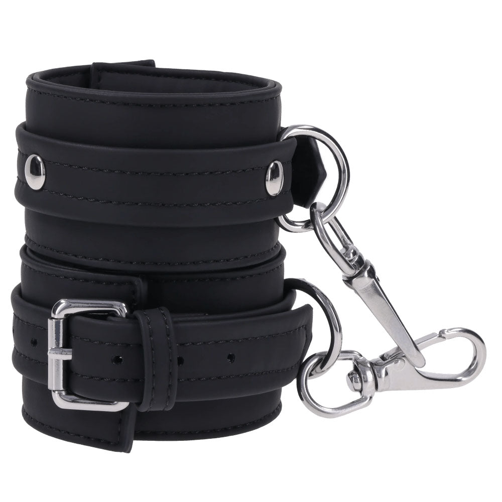 SPORTSHEETS Signature Midnight Muse Ankle Cuffs - Adjustable Leg Restraints - Take A Peek