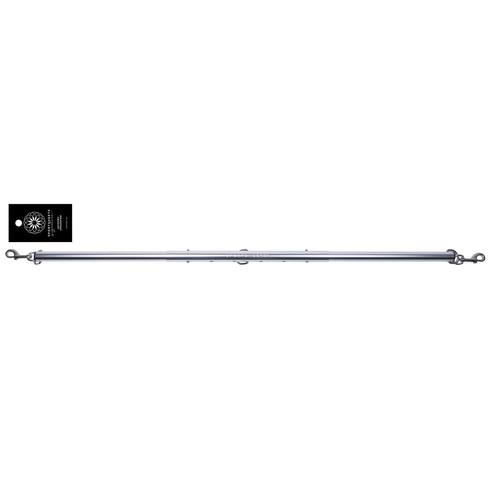 SPORTSHEETS Signature Adjustable Spreader Bar - Silver Metal Adjustable Spreader Bar (No Cuffs Included) - Take A Peek