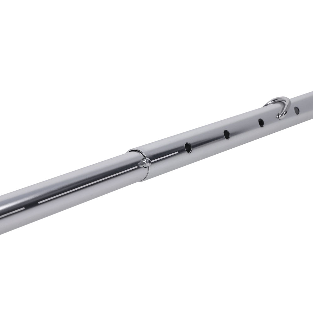 SPORTSHEETS Signature Adjustable Spreader Bar - Silver Metal Adjustable Spreader Bar (No Cuffs Included) - Take A Peek