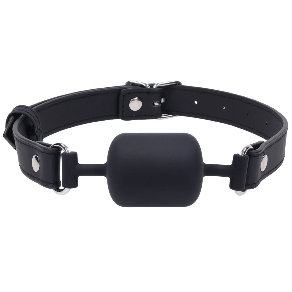 SPORTSHEETS Signature Midnight Muse Barrel Gag - Mouth Restraint - Take A Peek
