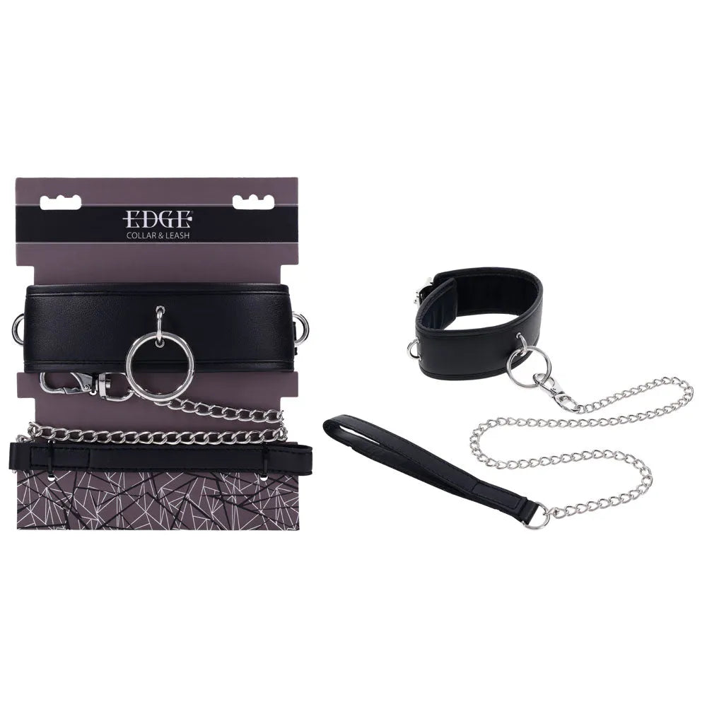 EDGE Collar & Leash - Neck Restraint with Heavy Duty Metal Leash - Take A Peek