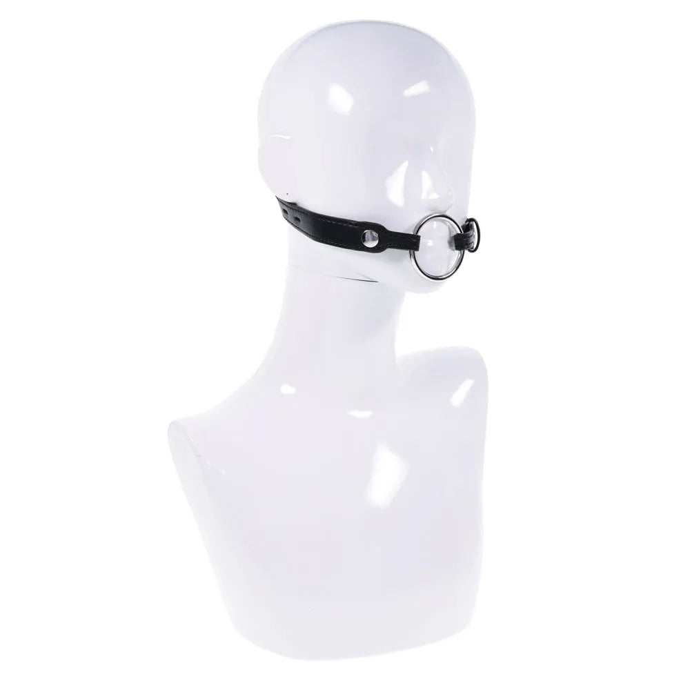 EDGE Interchangeable Ring Gag - Mouth Gag Restraint with 2 Interchangeable Pieces - Take A Peek