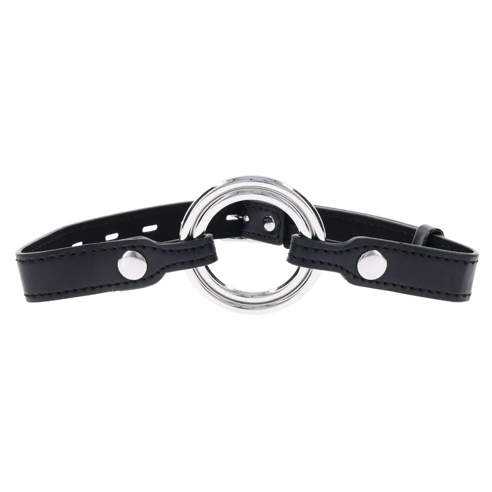 EDGE Interchangeable Ring Gag - Mouth Gag Restraint with 2 Interchangeable Pieces - Take A Peek