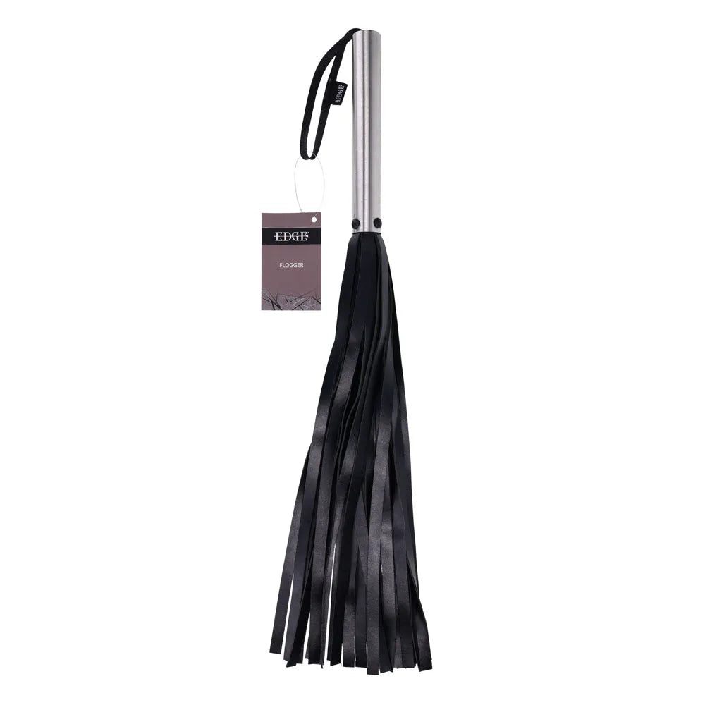 EDGE Flogger - Flogger Whip with Metal Handle - Take A Peek