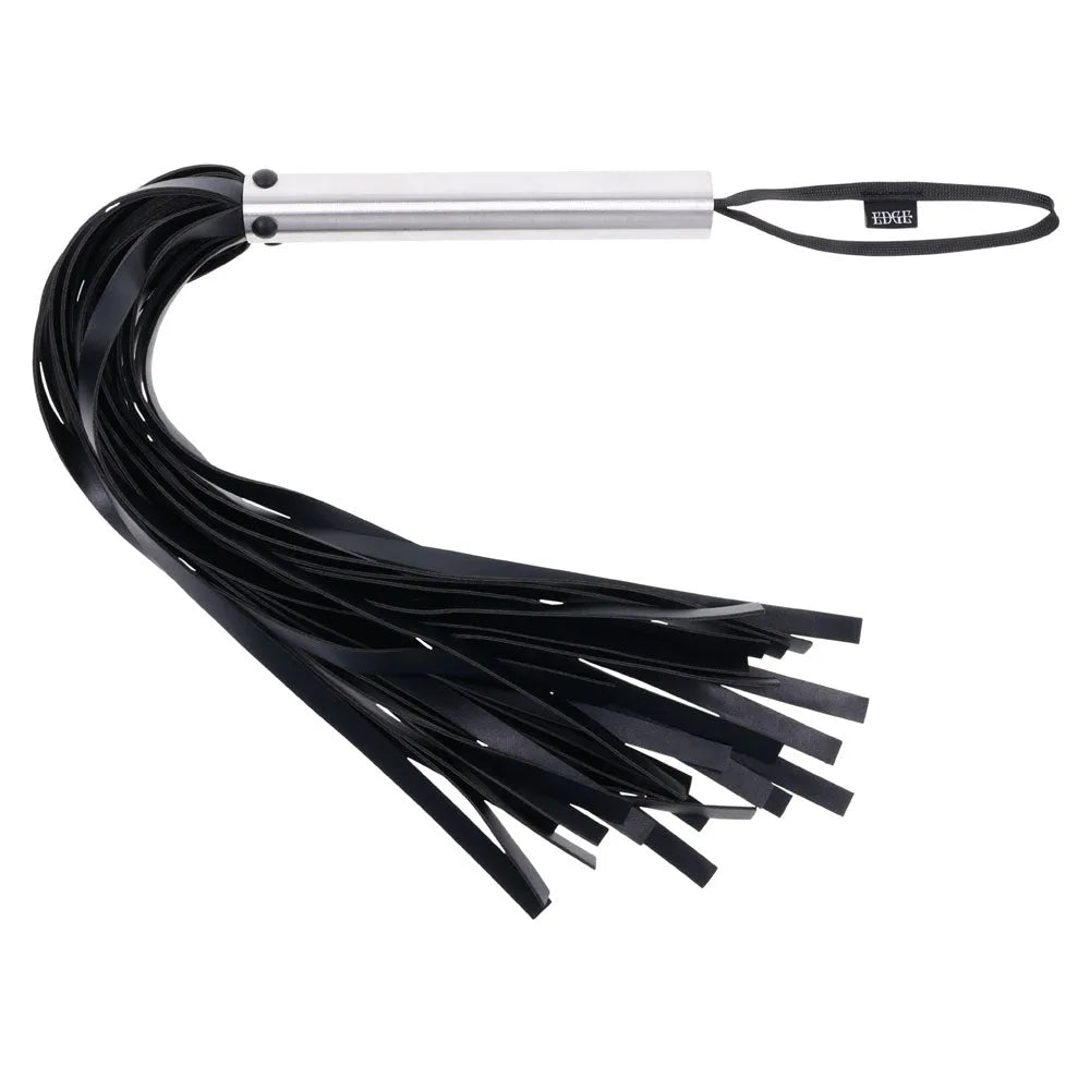 EDGE Flogger - Flogger Whip with Metal Handle - Take A Peek