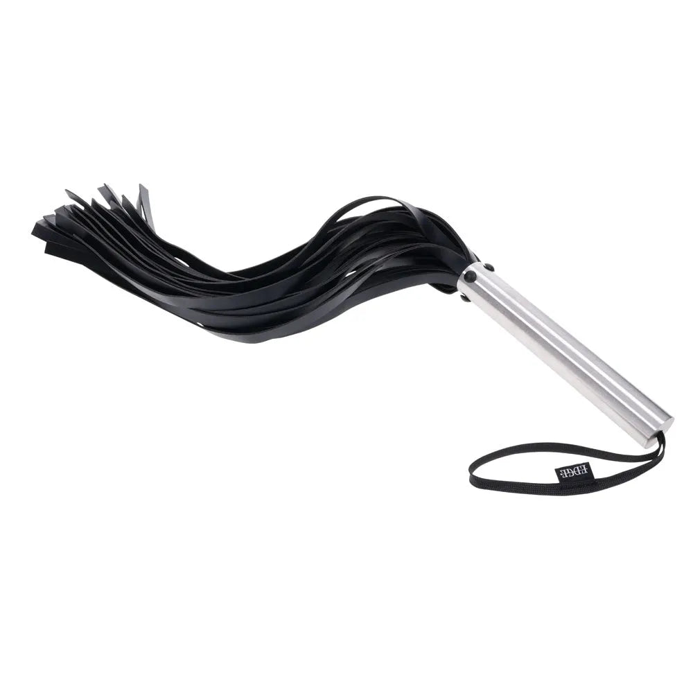 EDGE Flogger - Flogger Whip with Metal Handle - Take A Peek