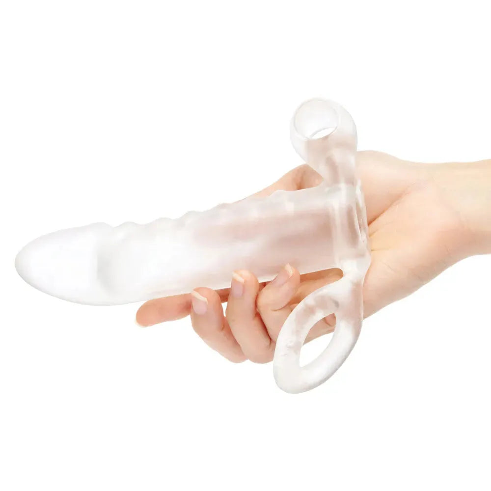 Size Up Vibrating 2 Inch Penis Extender + Ball Loop - Take A Peek
