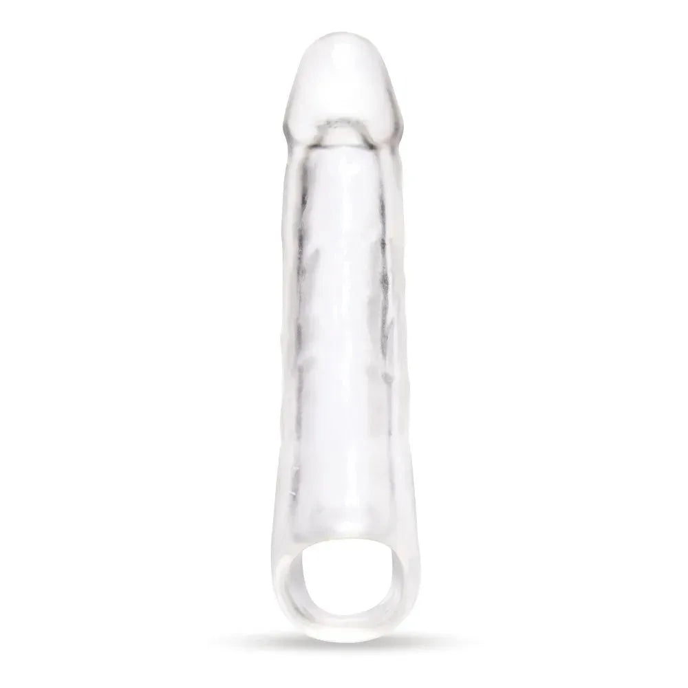 Size Up 3 Inch See-Thru Penis Extender with Ball Loop - Take A Peek