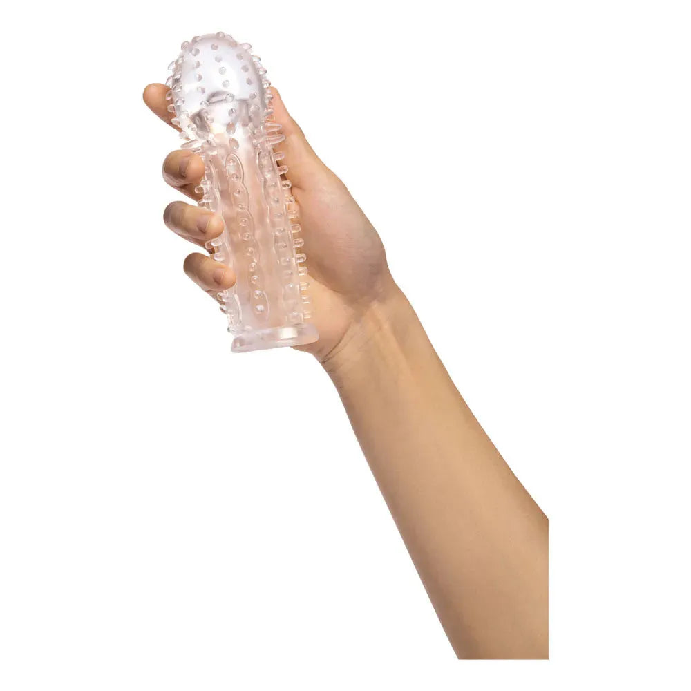 Size Up 1.5 Inch See-Thru Stretch Penis Extender - Take A Peek
