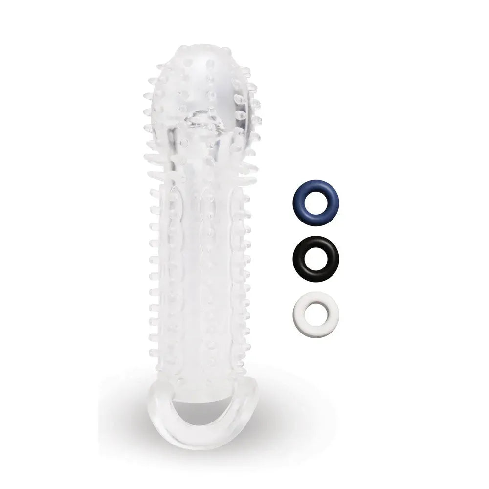 Size Up 1.5 Inch See-Thru Stretch Penis Extender - Take A Peek