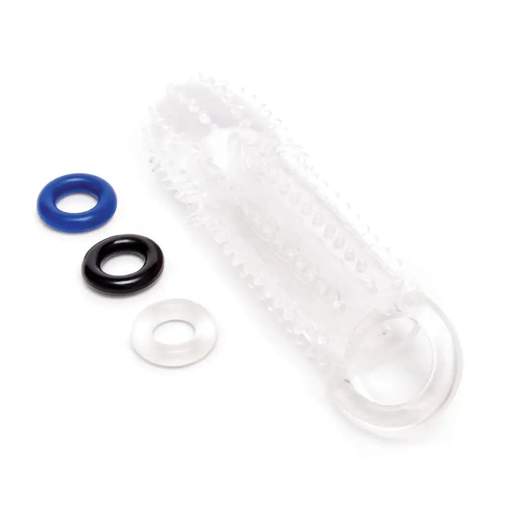 Size Up 1.5 Inch See-Thru Stretch Penis Extender - Take A Peek
