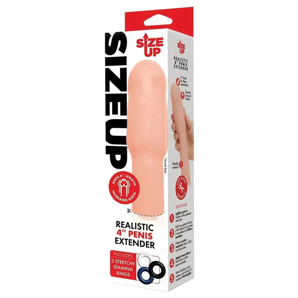 Size Up Realistic 4 Inch Penis Extender - Take A Peek